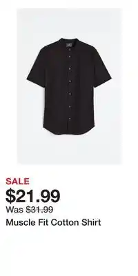 H&M Muscle Fit Cotton Shirt offer