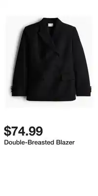 H&M Double-Breasted Blazer offer