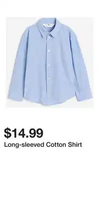 H&M Long-sleeved Cotton Shirt offer