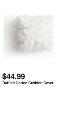 H&M Ruffled Cotton Cushion Cover offer