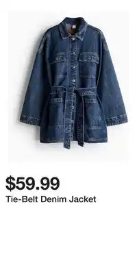 H&M Tie-Belt Denim Jacket offer