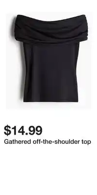 H&M Gathered off-the-shoulder top offer