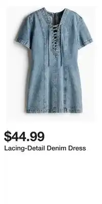 H&M Lacing-Detail Denim Dress offer