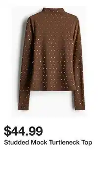 H&M Studded Mock Turtleneck Top offer