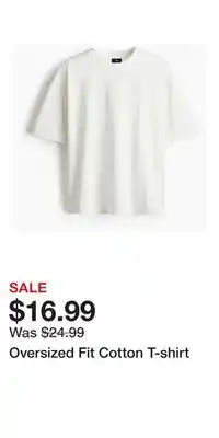 H&M Oversized Fit Cotton T-shirt offer