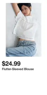 H&M Flutter-Sleeved Blouse offer