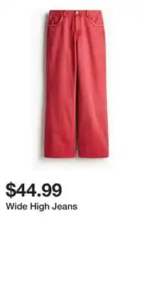 H&M Wide High Jeans offer