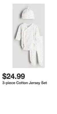 H&M 3-piece Cotton Jersey Set offer