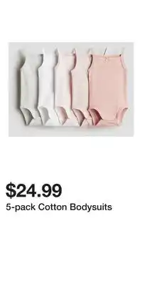 H&M 5-pack Cotton Bodysuits offer