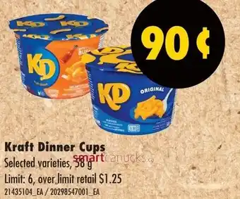 No Frills Kraft Dinner Cups offer