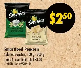 No Frills Smartfood Popcorn offer