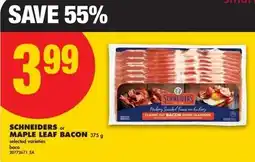 No Frills Schneiders or maple leaf bacon offer