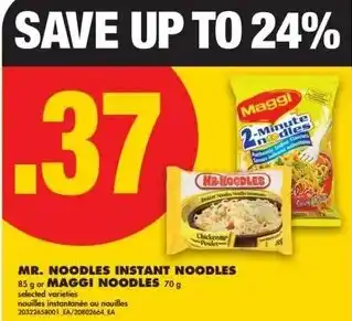 No Frills Mr. noodles instant noodles or Maggi Noodles offer