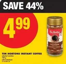 No Frills Tim hortons instant coffee offer