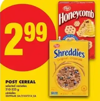 No Frills Post cereal offer