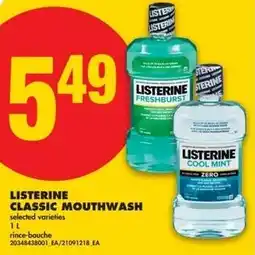 No Frills Listerine classic mouthwash offer