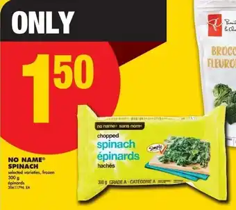 No Frills No name spinach offer