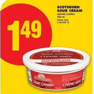 No Frills Scotsburn sour cream offer