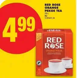 No Frills Red rose orange pekoe tea offer