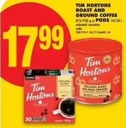 No Frills Tim hortons roast and ground coffee offer