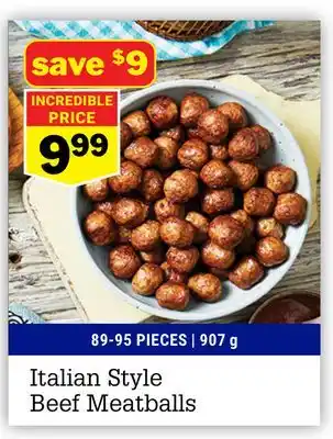 M & M Food Market Italian Style Beef Meatballs offer