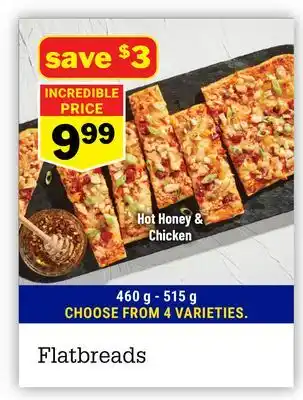 M & M Food Market Flatbreads offer