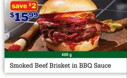 M & M Food Market Smoked Beef Brisket in BBQ Sauce offer