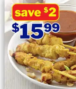 M & M Food Market Chicken Satay with Peanut Sauce offer