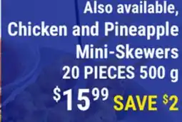 M & M Food Market Chicken and Pineapple Mini-Skewers offer