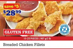 M & M Food Market Breaded Chicken Fillets offer