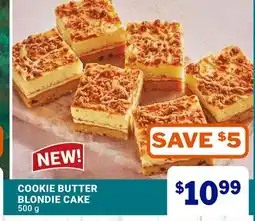 M & M Food Market COOKIE BUTTER BLONDIE CAKE offer