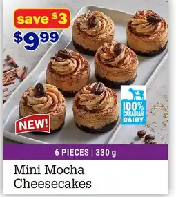 M & M Food Market Mini Mocha Cheesecakes offer