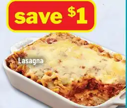 M & M Food Market Lasagna offer