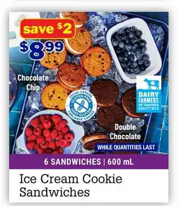 M & M Food Market Ice Cream Cookie Sandwiches offer