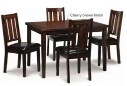 Leon's Boyd 5-Piece Dining Set - Dark Brown Cherry offer