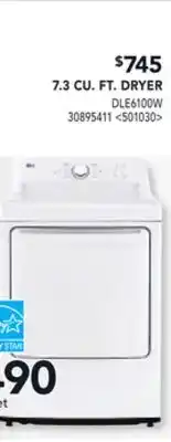 RONA LG 7.3 CU. FT DRYER offer