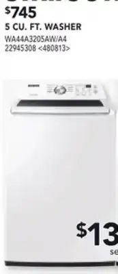 RONA SAMSUNG 5 CU. FT. WASHER offer