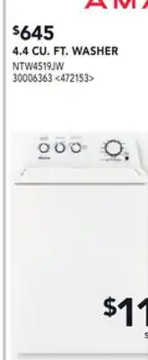 RONA 4.4 CU. FT WASHER offer