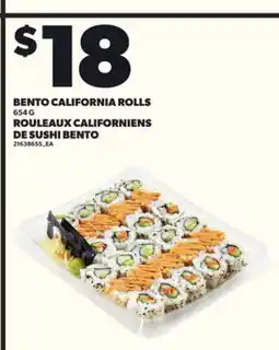 Independent City Market BENTO CALIFORNIA ROLLS, 654G offer