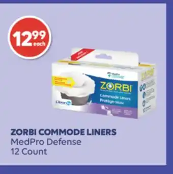 Wellwise by Shoppers MedPro Defense ZORBI COMMODE LINERS offer