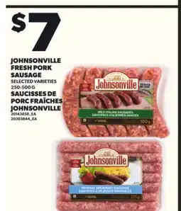 Independent City Market JOHNSONVILLE FRESH PORK FRESH PORK SAUSAGE, 250-500G offer