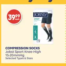 Wellwise by Shoppers Jobst Sport Knee-High COMPRESSION SOCKS offer