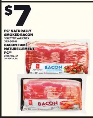 Independent City Market PC NATURALLY SMOKED BACON, 375-500G offer