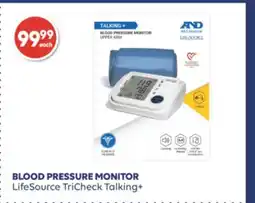 Wellwise by Shoppers LifeSource TriCheck Talking+ BLOOD PRESSURE MONITOR offer