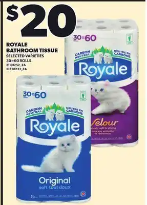 Independent City Market ROYALE BATHROOM TISSUE, 30=60 ROLLS offer