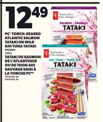 Independent City Market PC TORCH-SEARED ATLANTIC SALMON TATAKI OR WILD AHI TUNA TATAKI, 130 G offer