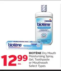 Rexall BIOTÈNE Dry Mouth Moisturizing Spray, Gel, Toothpaste or Mouthwash offer