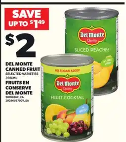 Independent City Market DEL MONTE CANNED FRUIT, 398 ML offer