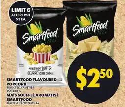 Independent City Market SMARTFOOD FLAVOURED POPCORN G MAÏS SOUFFLÉ AROMATISÉ MAÏS SOUFFLÉ offer