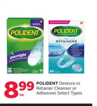 Rexall POLIDENT Denture or Retainer Cleanser or Adhesives offer